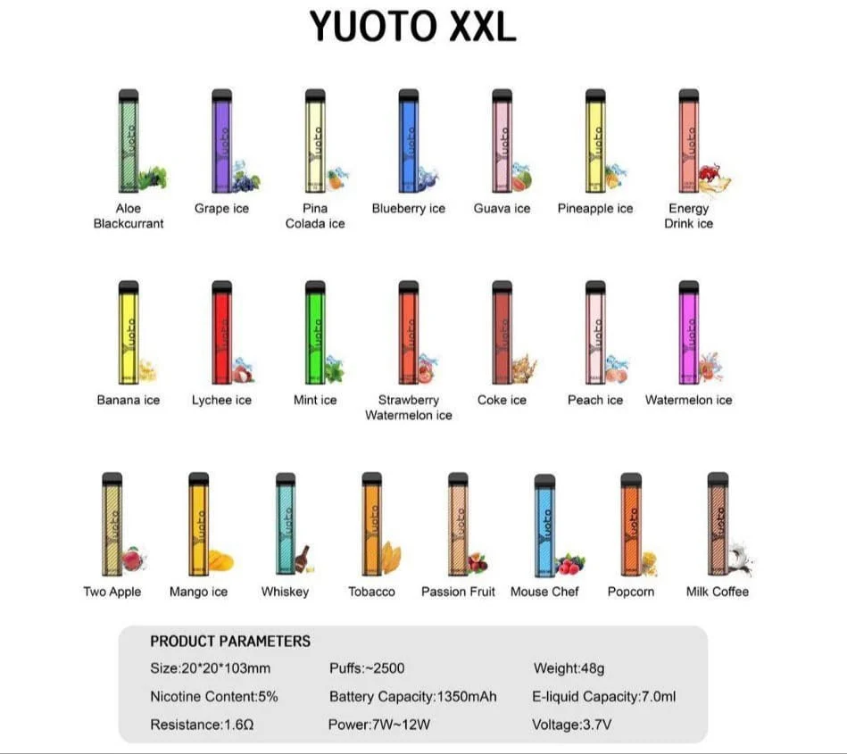 Yuoto XXL 2500 Puffs Disposable Vape