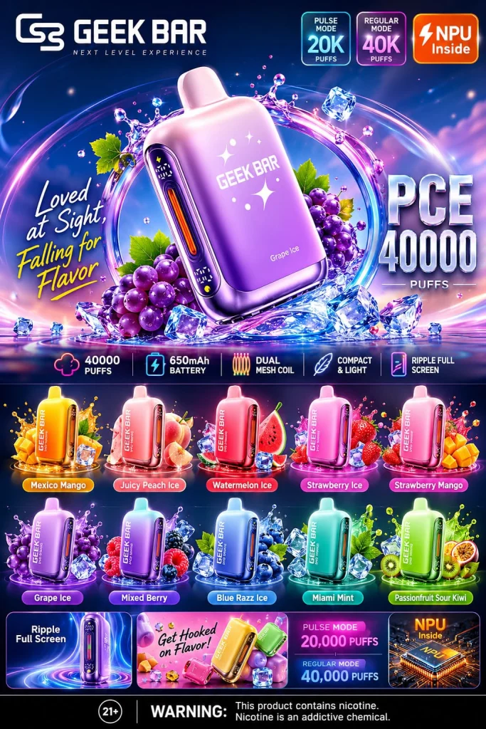 Geek Bar Pulse PCE 40000 Puffs Disposable Vape