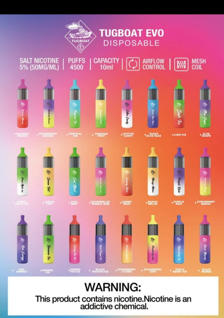 Tugboat EVO 4500 Puffs Disposable Vape