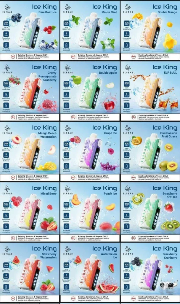 Elf Bar Ice King 30000 Puffs Disposable Vape