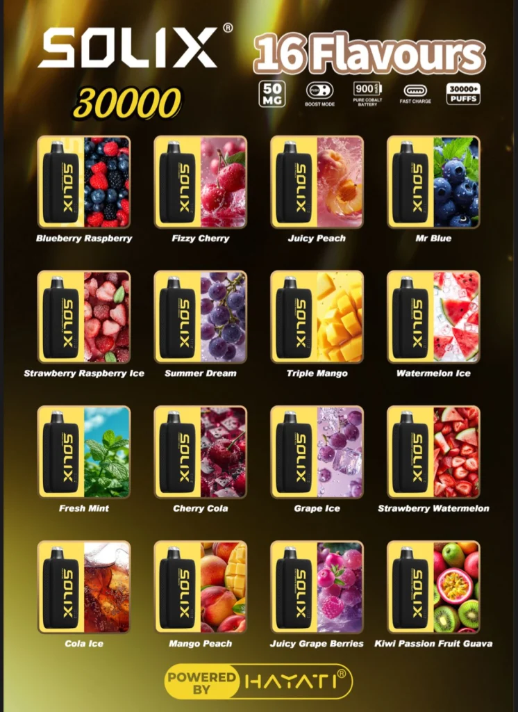 Solix 30000 Puffs Disposable Vape