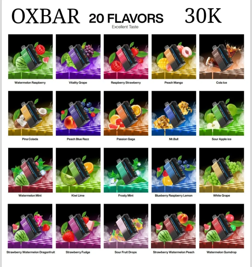 Ox Bar 30000 Puffs Disposable Vape