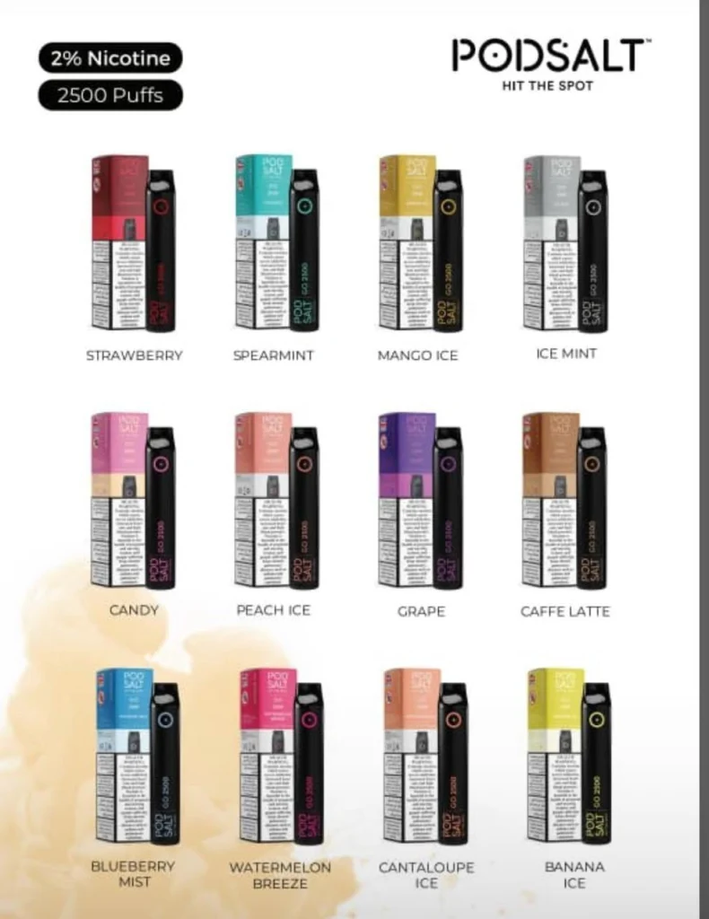 Pod Salt 2500 Puffs Disposable Vape